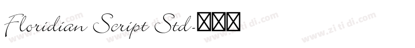 Floridian Script Std字体转换
